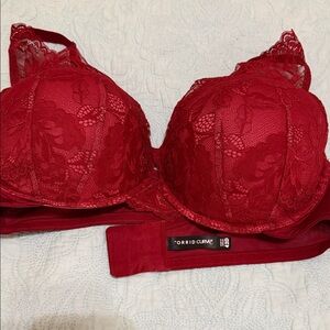 Red Lace Bra
